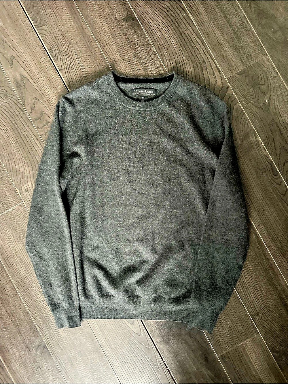 Christian Lacroix Crewneck Merino Wool Cashmere Sweater Size Medium